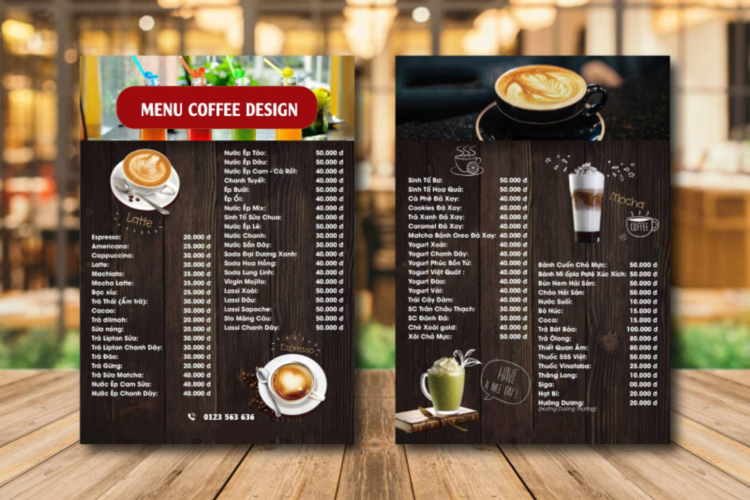 Dịch vụ in menu quán café độc đáo, thu hút khách hàng