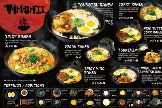 Các phong cách thiết kế menu phổ biến hiện nay